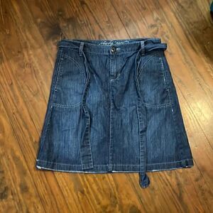 For me jeans belted denim skirt Size L